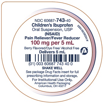 100 mg per 5 mL Childrens Ibuprofen Oral Suspension Cup Lid