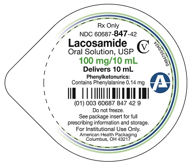 100 mg/10 mL Lacosamide Oral Solution Cup Lid