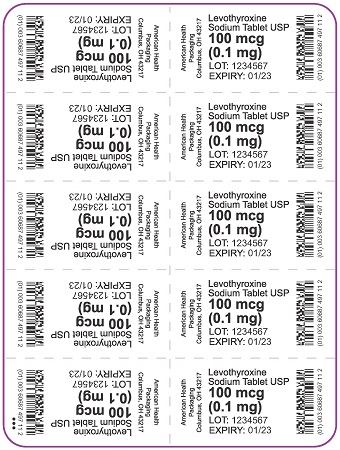 100 mcg Levothyroxine Tablet Blister