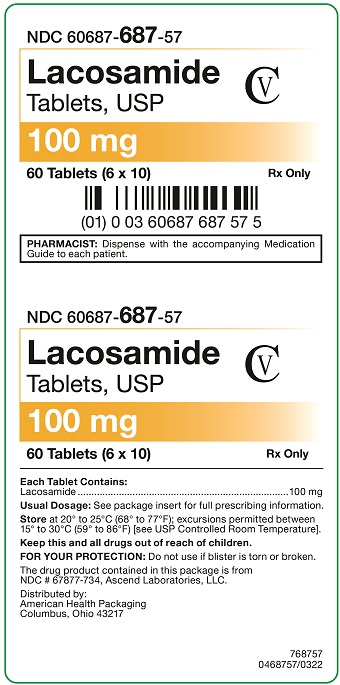 100 mg Lacosamide Tablets Carton