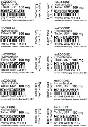100mg traZODONE HCL Tablets Blister