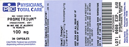 image of 100 mg packaqe label