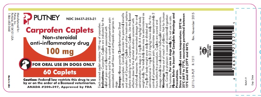 100 mg 60 count bottle label