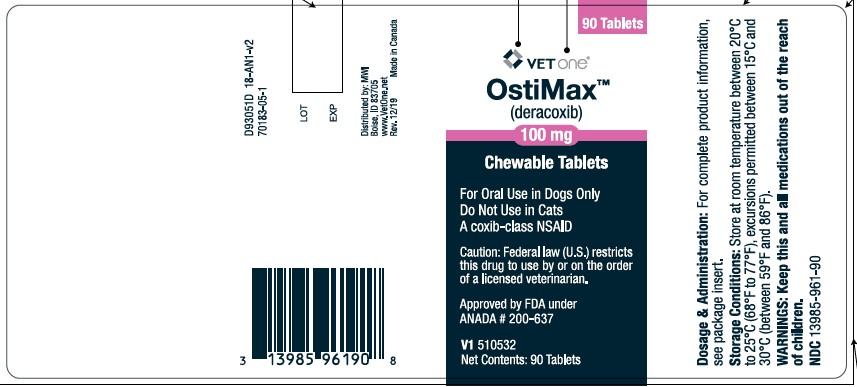 100 mg 90 count bottle label