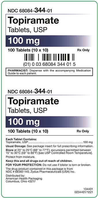100mg Topiramate Tablet Carton
