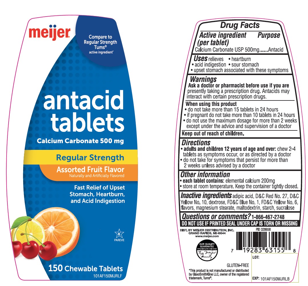 antacid tablets regular strength assorted fruit flavor
