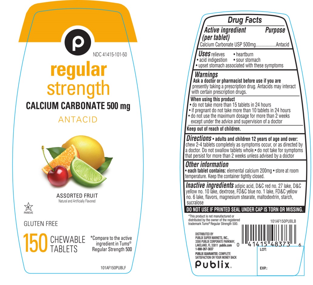 Publix Regular Strength Assorted Fruit | Calcium Carbonate Tablet, Chewable Breastfeeding