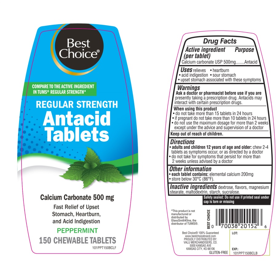 Best Choice Regular Strength Antacid Tablets