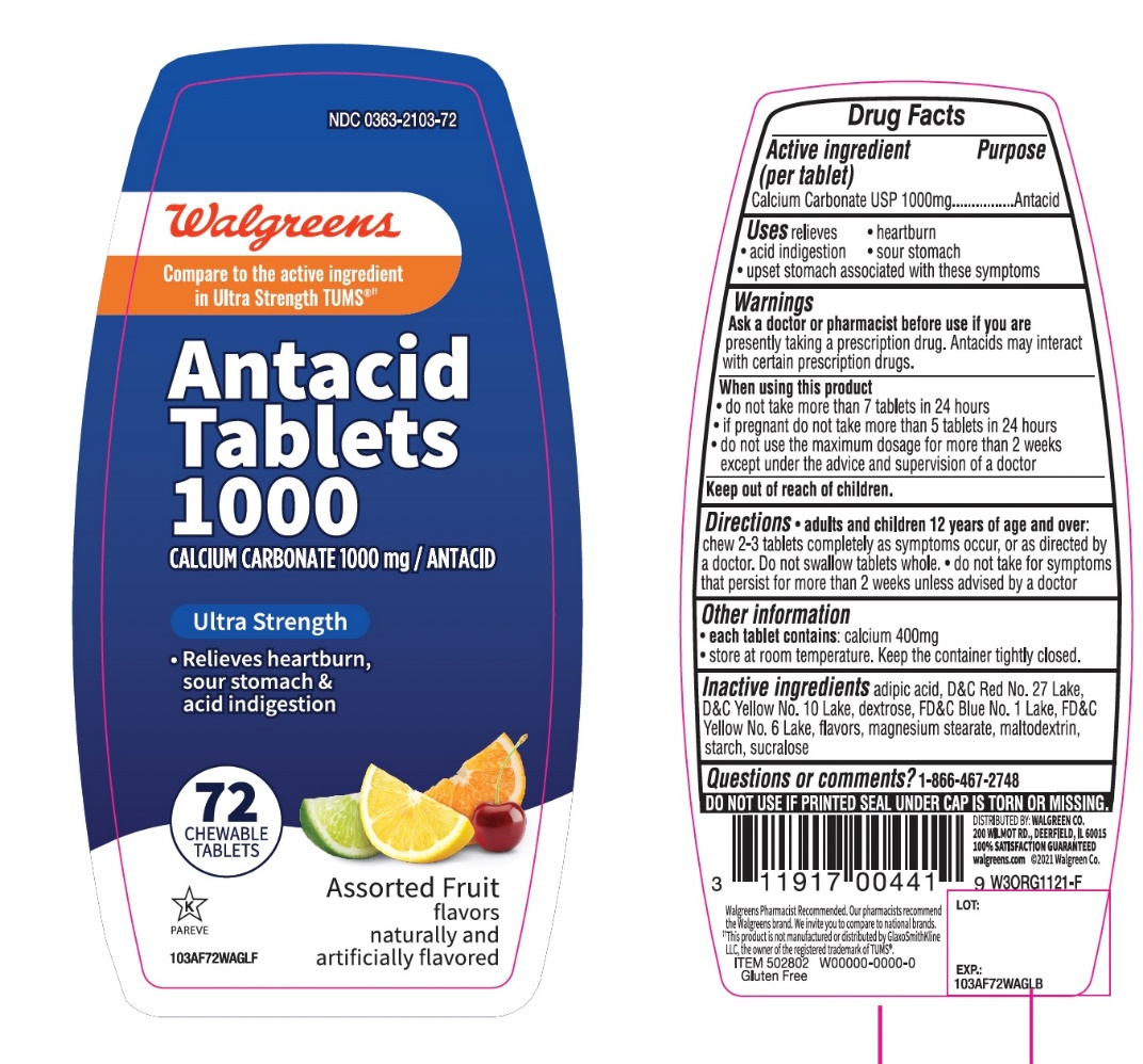 Walgreen Antacid Tablets Ultra Strength Assorted Fruit Flavor