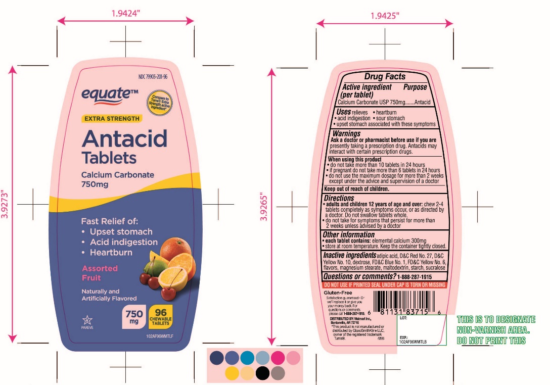 equate Extra Strength Antacid Calcium Carbonate ChewableTablets