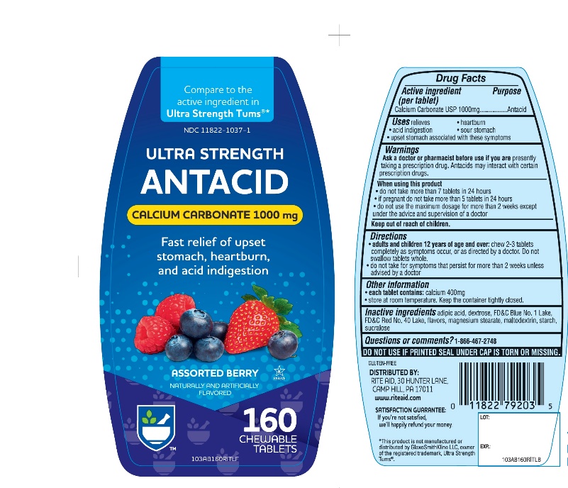 Ultra Strength Antacid Assorted Berry 160 Chewable Tablets