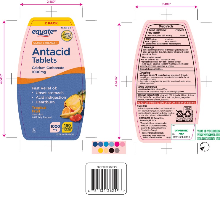 Ultra Strength Antacid Tablets Tropical Fruit