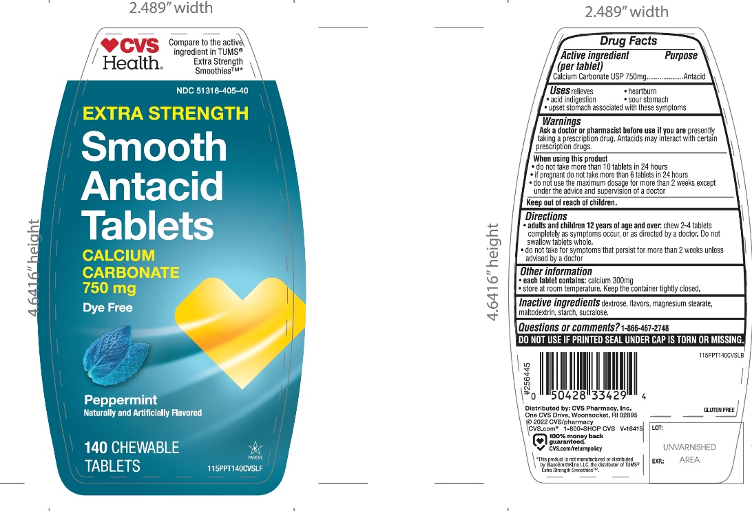CVS Extra Strebgth Smooth Antacid 140 Chewable Tablets