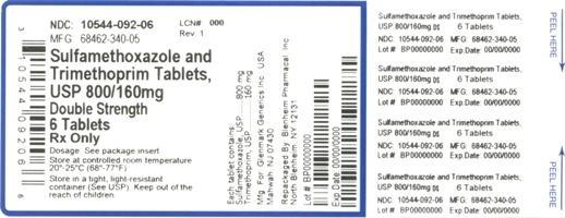 Sulfamethoxazole and Trimethoprim Tablets USP 400 mg/80 mg Bottle Label