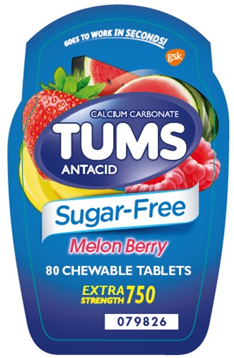 Tums Sugar-Free Melon Berry 80 ct