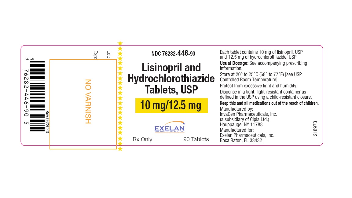 Lisinopril and Hydrochlorothiazide Tablets  10/12.5 mg - 90 tablets
