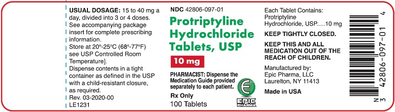 container label of 10 mg 100ct