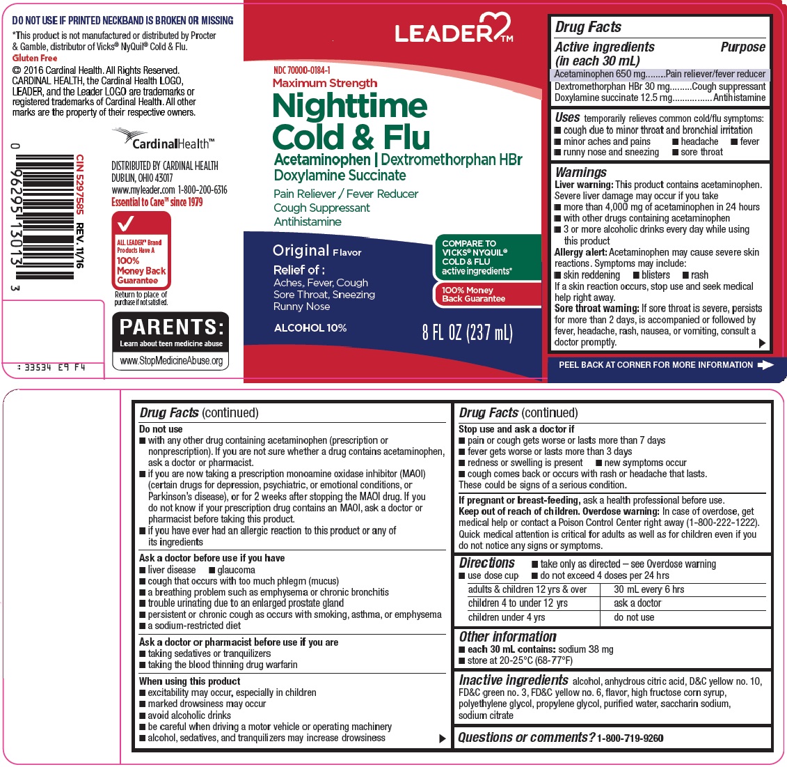 Leader Nighttime Cold & Flu image