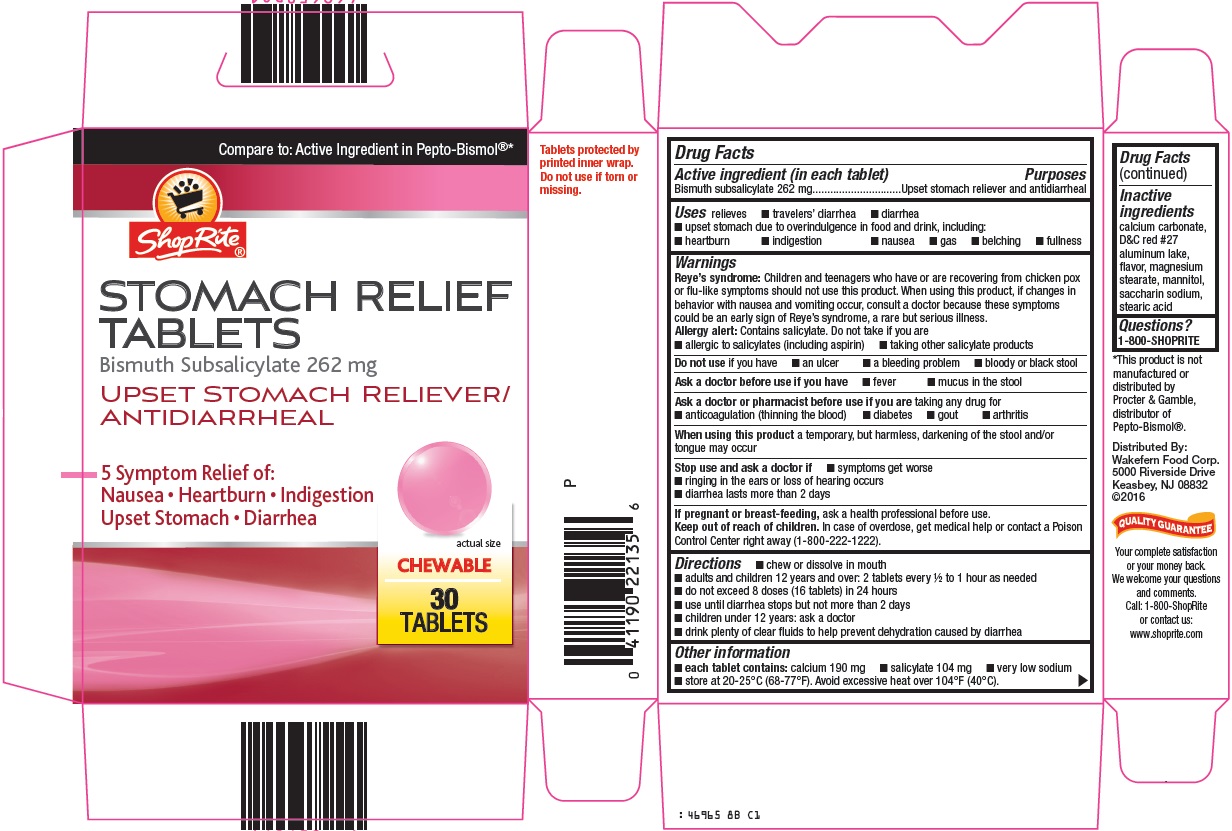 Shoprite Stomach Relief | Bismuth Subsalicylate Tablet, Chewable Breastfeeding