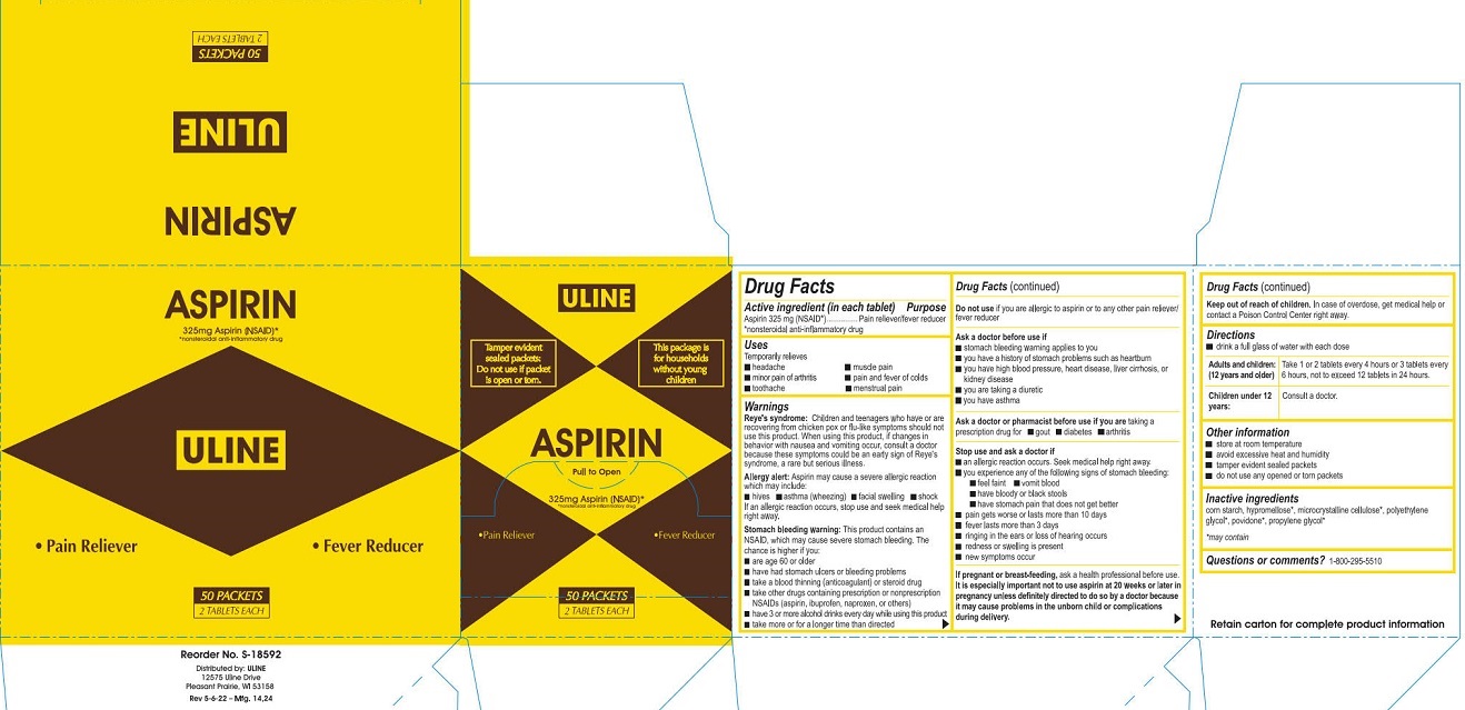 116R Uline Aspirin 2 S-18592BX 5-6-22 Label