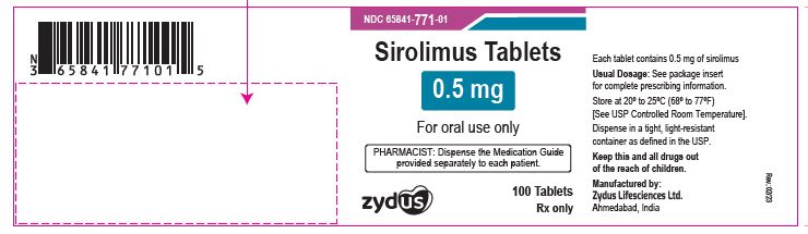 Sirolimus Tablets,  0.5 mg