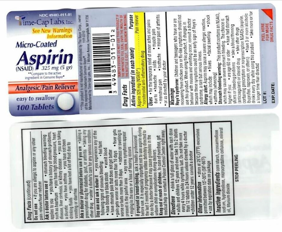 11R-TCL-Aspirin 325 mg-bottle label-100s