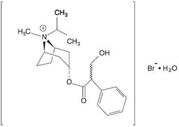 Figure 3. 1-2. Chemical structure of ipratropium bromide.