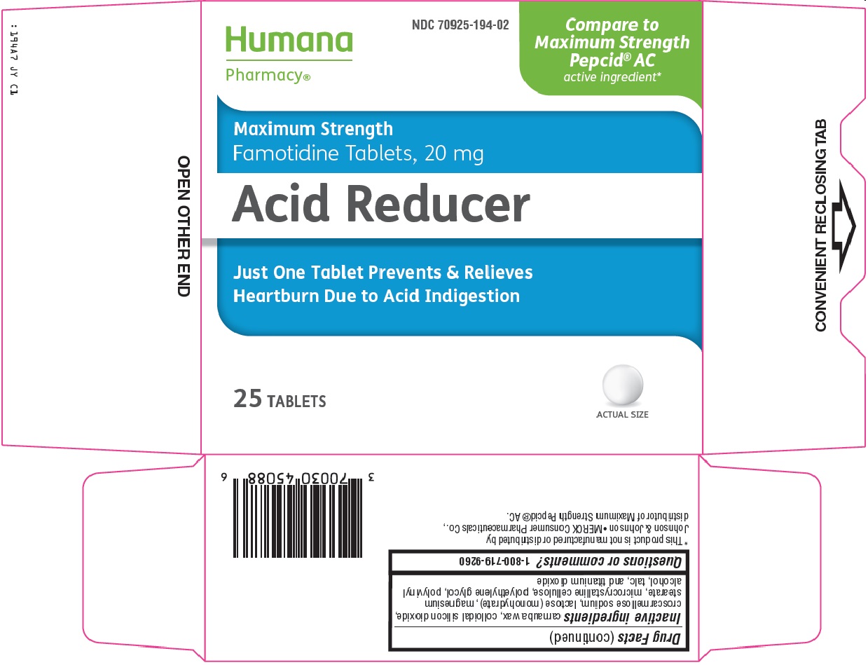 Humana Pharmacy Acid Reducer | Famotidine Tablet Breastfeeding