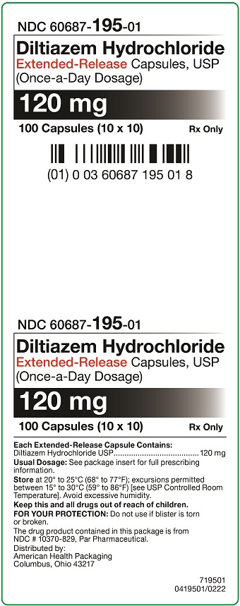 120 mg Diltiazem Hydrochloride Extended-Release Capsules Carton