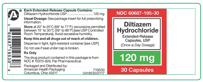 120 mg Diltiazem ER Capsules 30ct