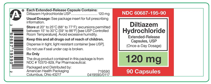 120 mg Diltiazem ER Capsules 90ct