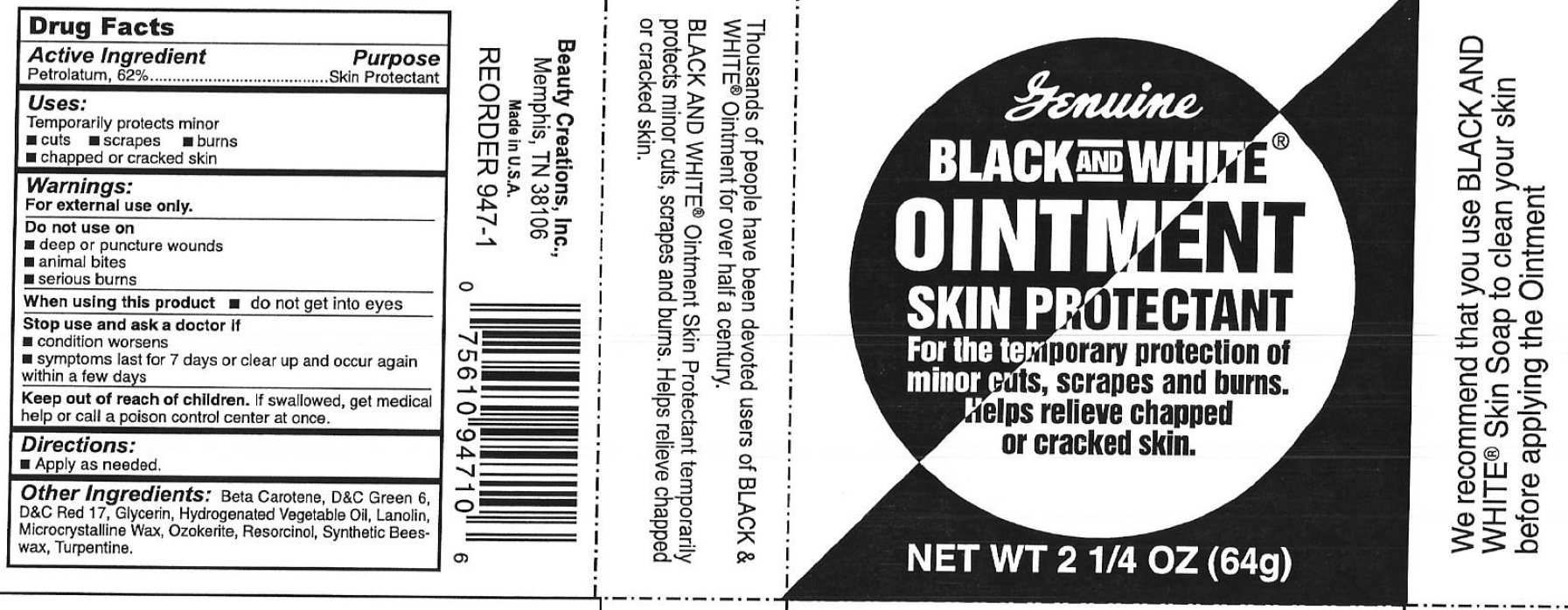 Black And White Skin Protectant | Petrolatum Ointment Breastfeeding