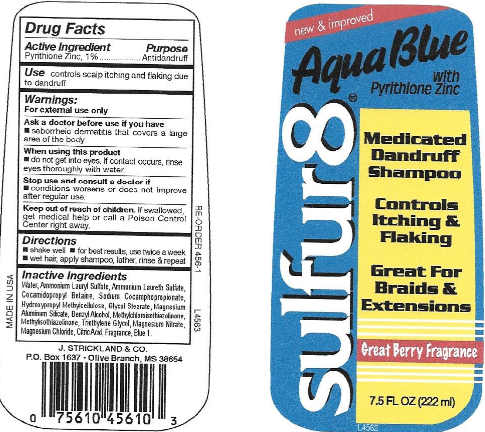 Sulfur 8 Aqua Blue | Pyrithione Zinc Shampoo, Suspension Breastfeeding