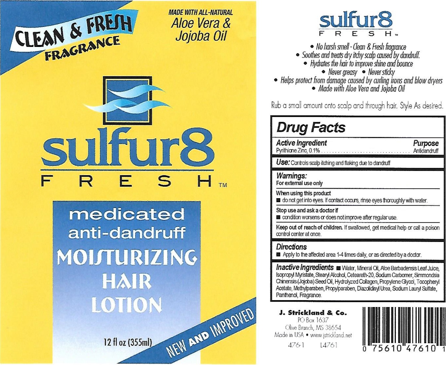 Sulfur 8 Fresh Anti-dandruff Oil Moisturizing | Pyrithione Zinc Lotion Breastfeeding