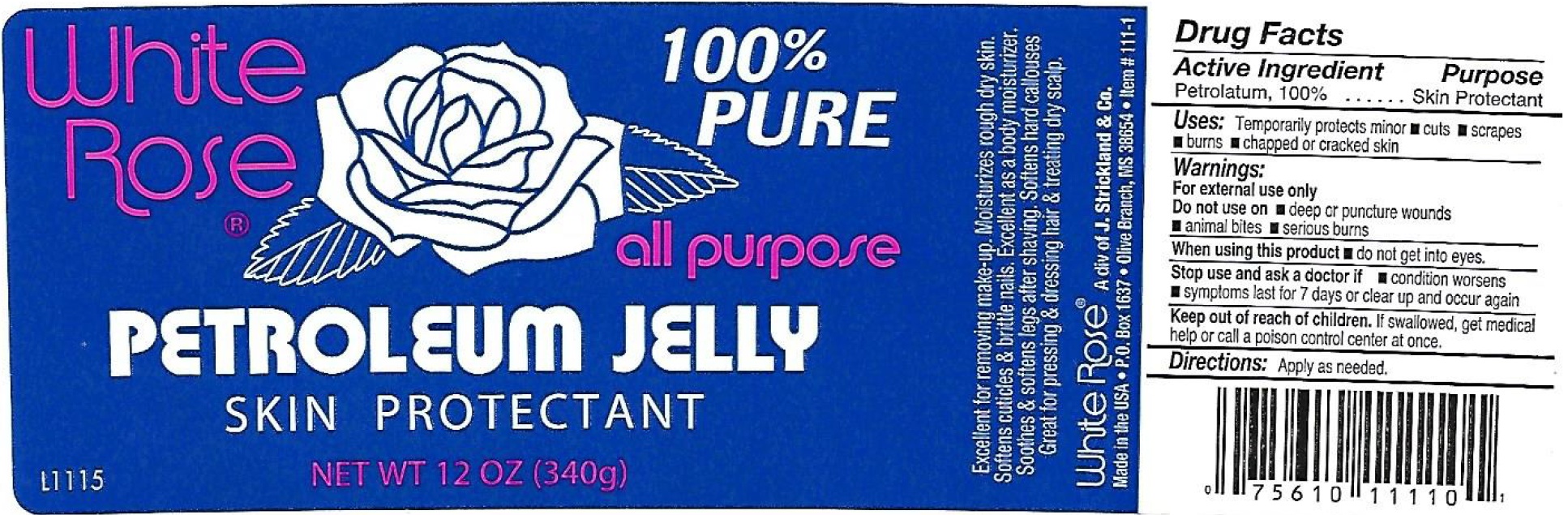 White Rose Petroleum Jelly | Petrolatum Ointment Breastfeeding