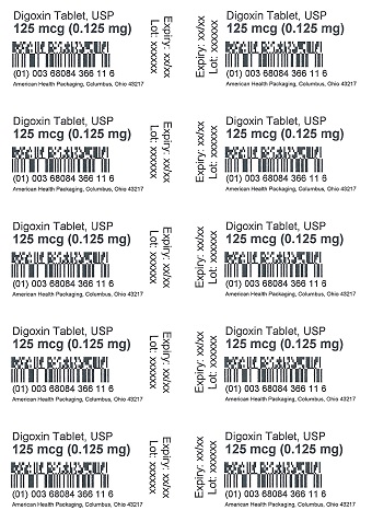 125 mcg (0.125 mg) Digoxin Tablet Blister