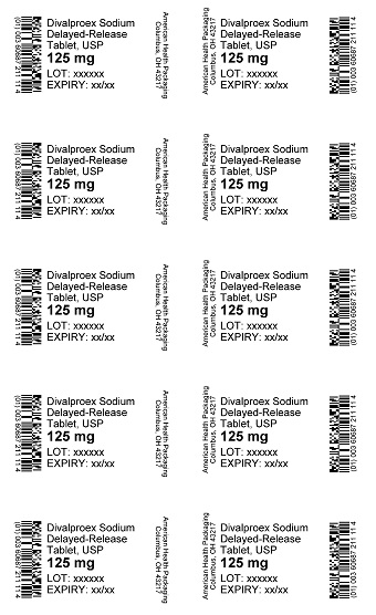 125 mg Divalproex Sodium DR Tablet Blister