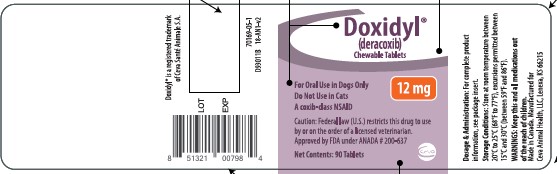 12 mg 90 count bottle label