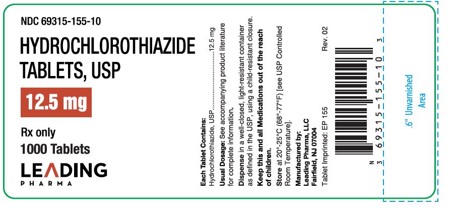 12.5 mg 1000 Count Label