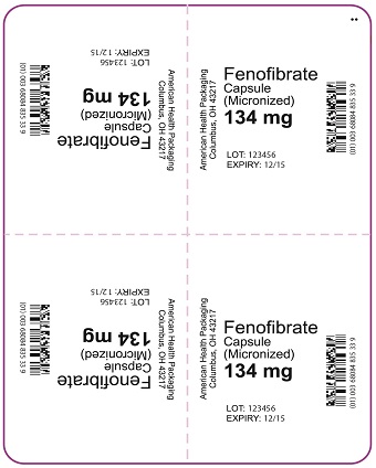 134 mg Fenofibrate Capsule (Micronized) Blister