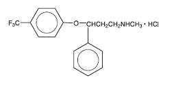 Fluoxetine structural formula