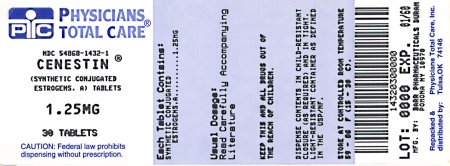 Cenestin® 1.25 mg Packaging Label