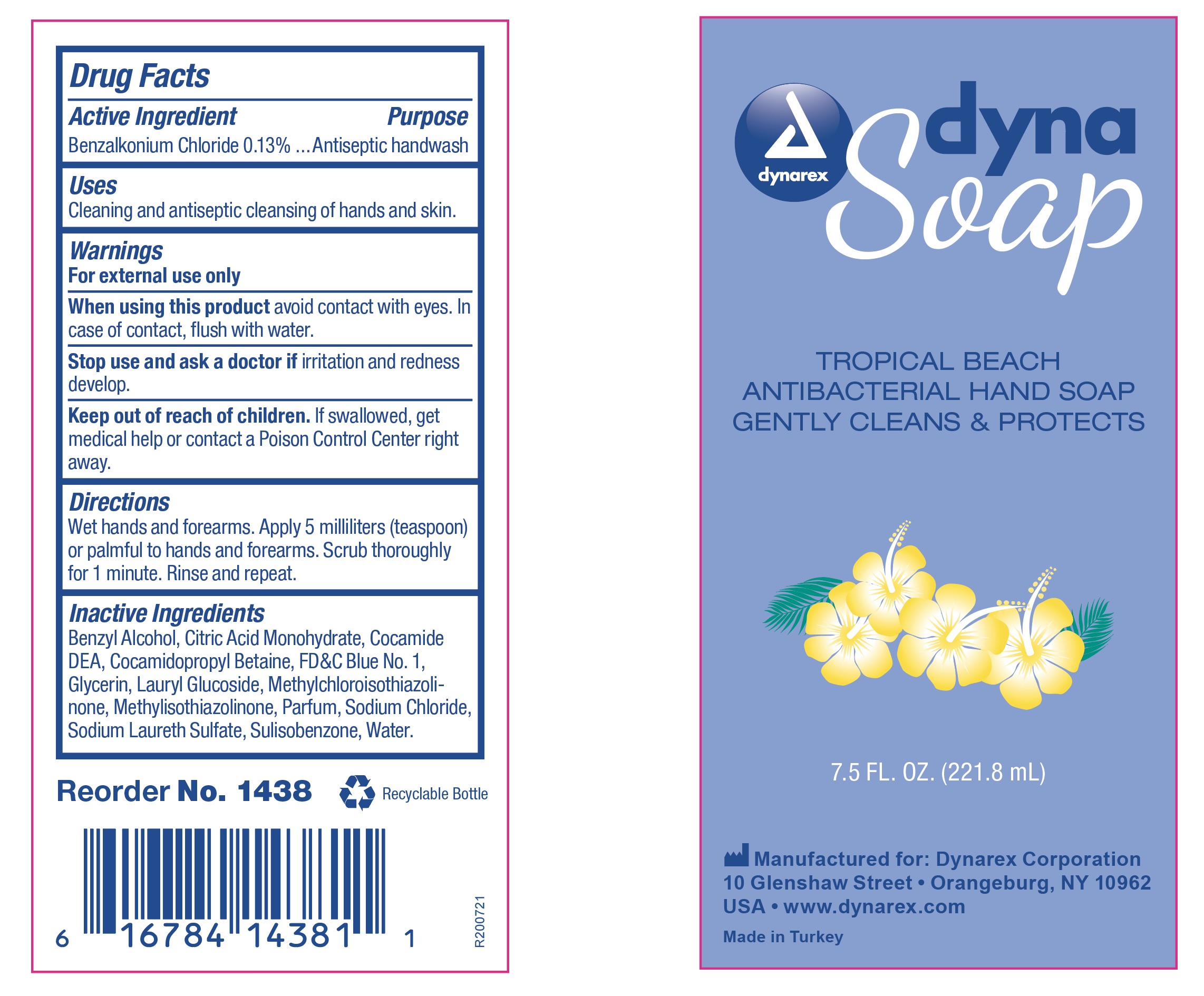 1438 DynaSoap Label