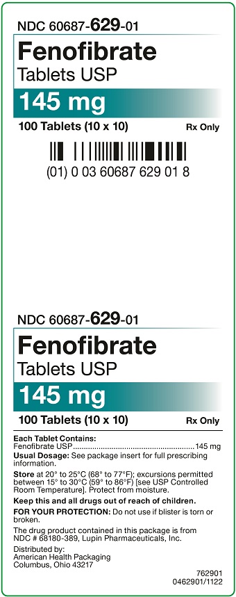 145 mg Fenofibrate Tablets Carton