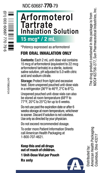 15 mcg per 2 mL Arformoterol Tartrate Inhalation Solution Pouch