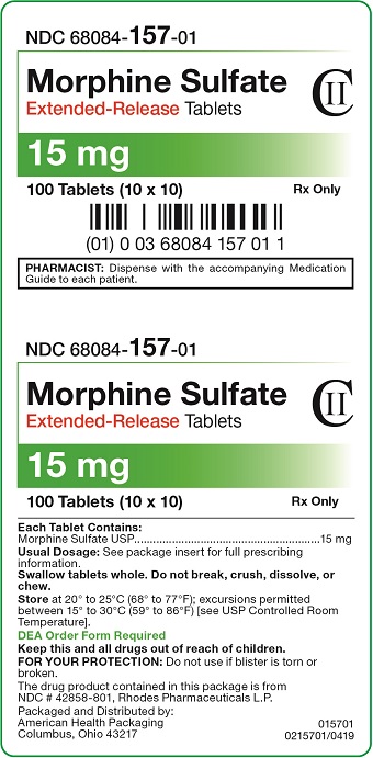 15 mg Morphine Sulfate Extended-Release Tablets Carton
