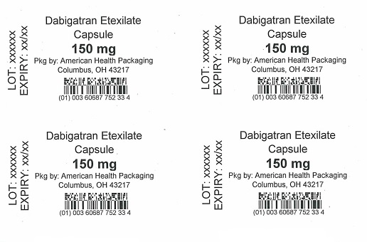 150 mg Dabigatran Etexilate Capsules Blister