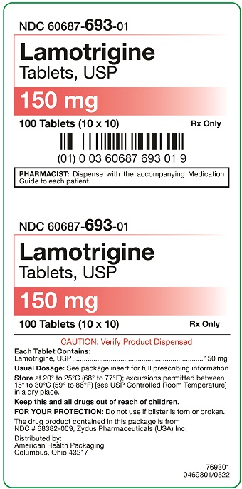 150 mg Lamotrigine Tablets Carton