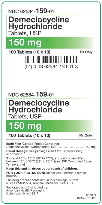 150 mg Demeclocycline HCl Tablets Carton