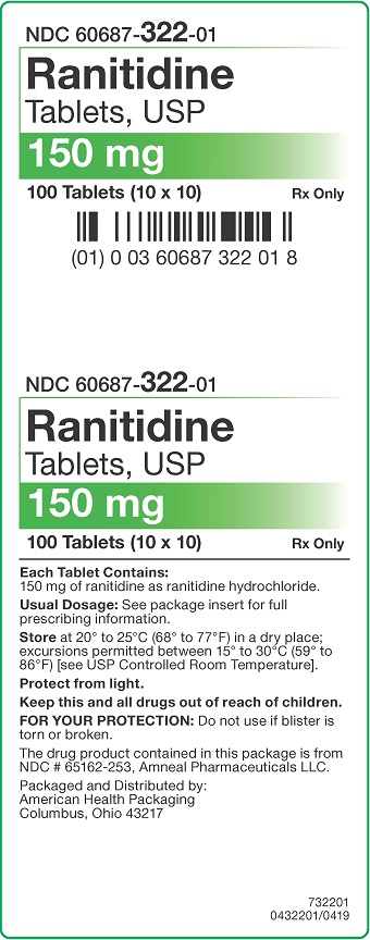 150 mg Ranitidine Tablets Carton